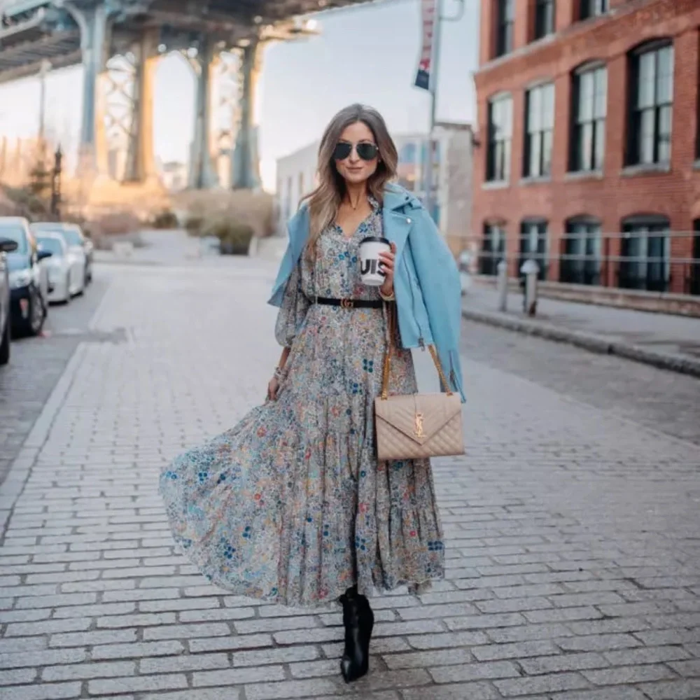 long vs maxi dress Hits Different Long Sleeve Maxi Dress